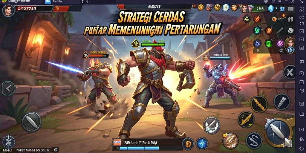 Tangkapan layar menunjukkan aksi mendebarkan dalam permainan strategi.