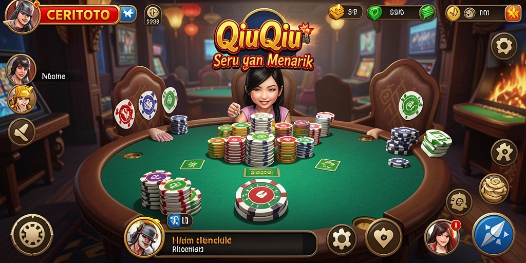 Tampilan gameplay CERITOTO yang menarik saat bermain QiuQiu.