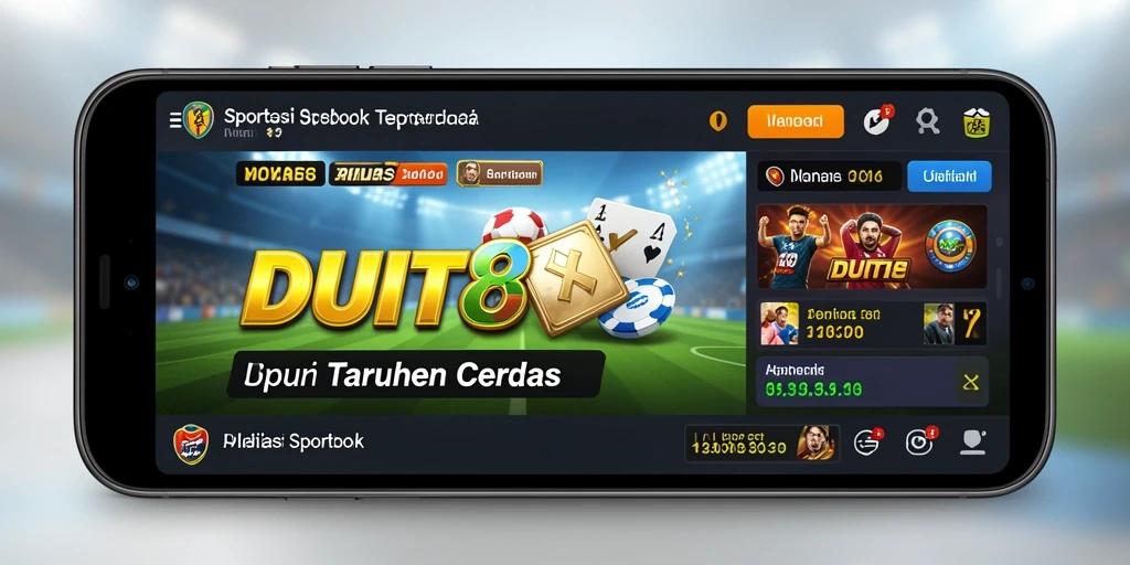 Tampilan menarik dalam aplikasi Sportsbook DUIT8 yang interaktif.