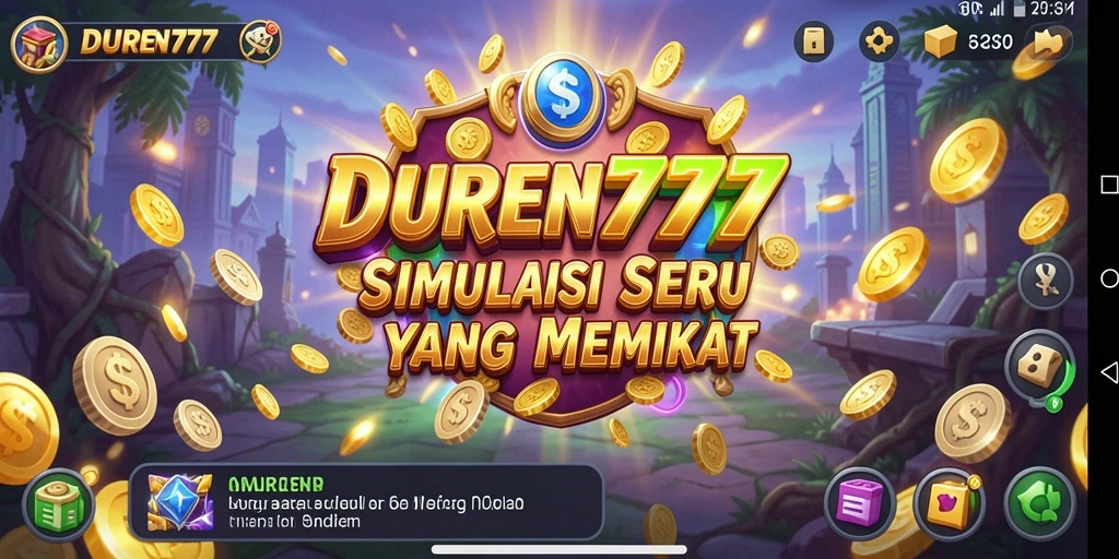 Tangkapan layar DUREN777 menunjukkan gameplay simulasi yang menarik dan penuh warna.