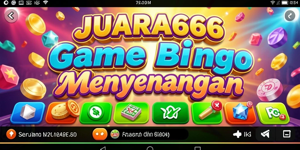 Tampilan Gameplay Seru JUARA666 dengan elemen Bingo menarik.