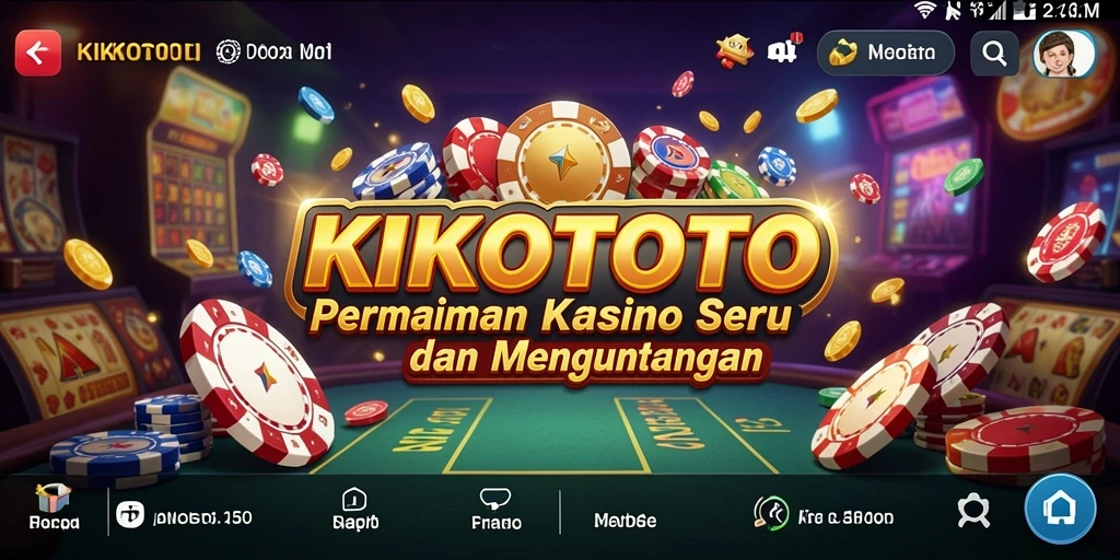 Screenshot gameplay KIKOTOTO menampilkan pengalaman Kasino yang mendebarkan dan seru.