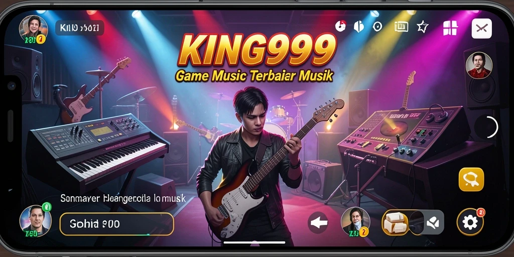 Tampilan gameplay menarik dari KING999 dengan berbagai lagu.