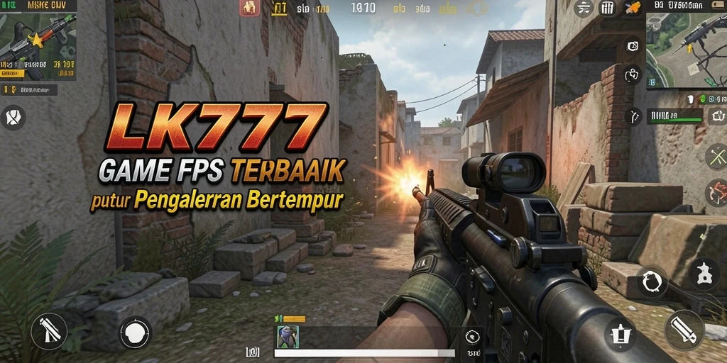 Screenshot gameplay LK777 menampilkan aksi tembak-menembak yang intens.