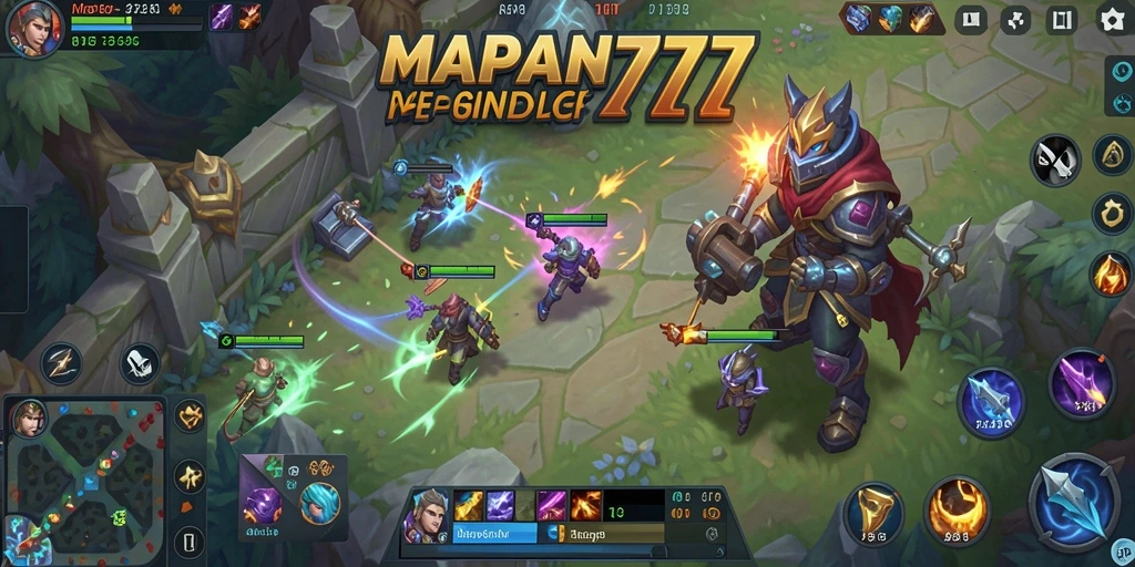 Tangkapan layar gameplay MOBA yang mendebarkan di MAPAN777.