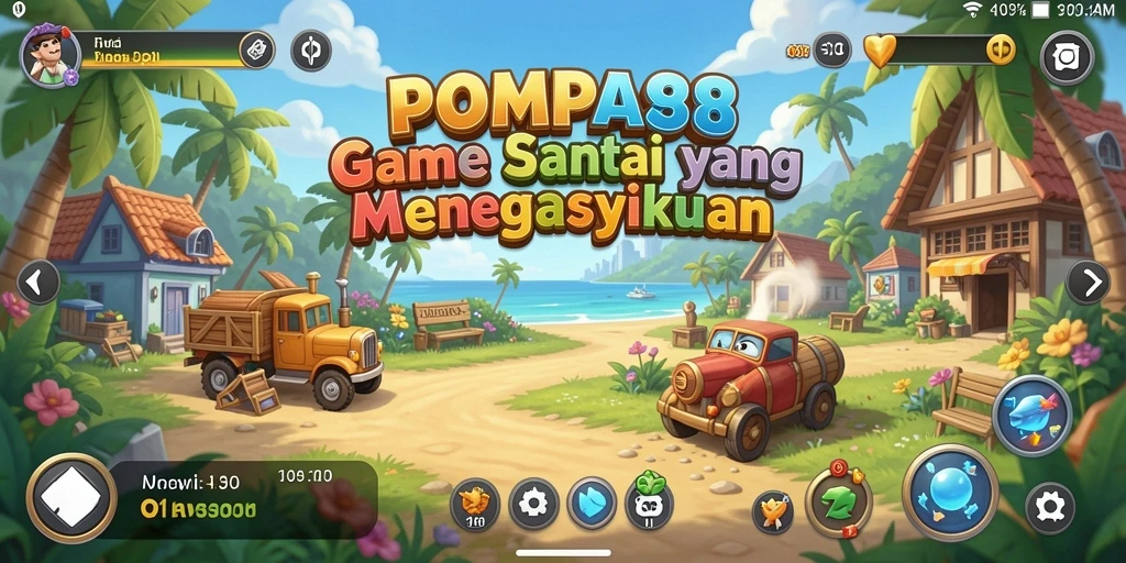 Tampilan gameplay menarik dan menyenangkan dari POMPA88.