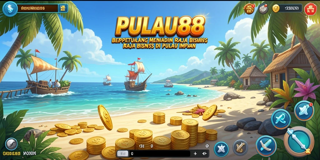 Screenshot gameplay PULAU88 menampilkan keseruan membangun bisnis Tycoon.