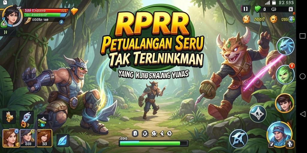 Tangkapan layar utama game RPRR menampilkan aksi petualangan yang mendebarkan.