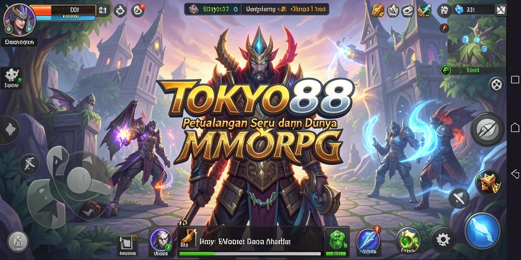 Screenshot TOKYO88 menampilkan aksi seru dalam pertarungan MMORPG.
