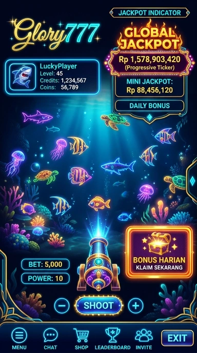 Tangkapan layar aplikasi glory777 dengan antarmuka yang mudah digunakan.