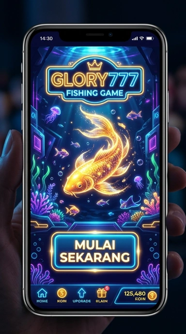 Layar utama glory777 menampilkan berbagai kategori aplikasi dengan jelas.
